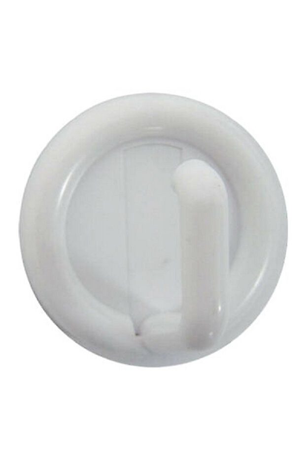 خطاف متعدد الاستخدامات ذاتي اللصق، أبيض صغير، مكون من 4 قطع - 2