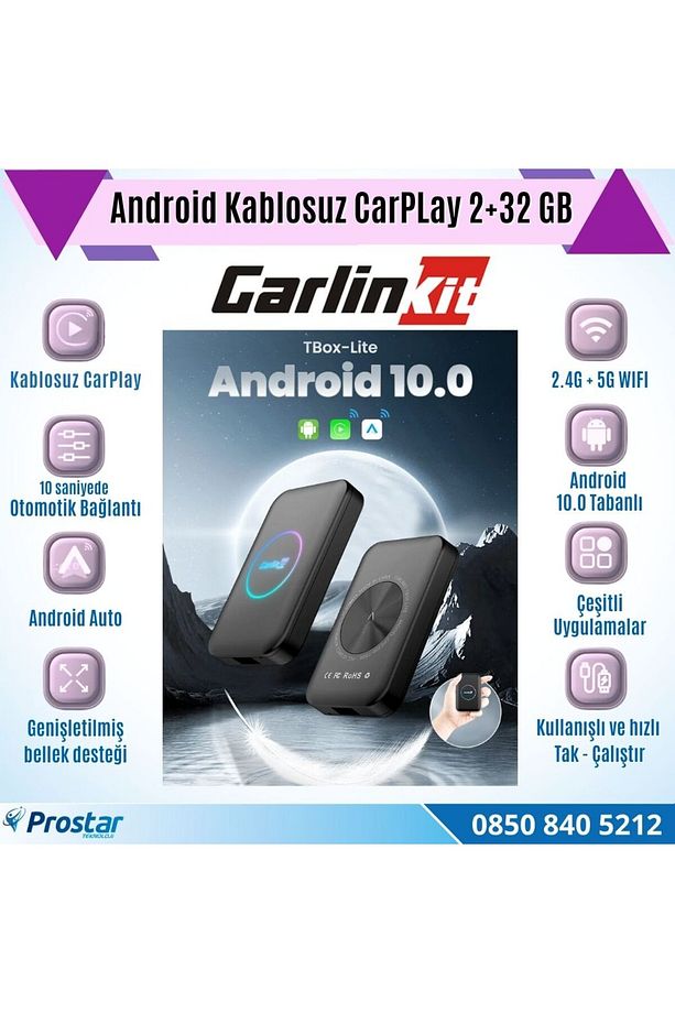 3 in 1 Carlinkit CPC200 Tbox Lite Android 2 GB 32 GB Android Auto Carplay Ai kutusu 512 GB SD - 4
