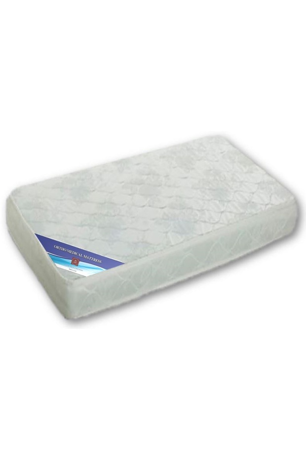 Sleep EZ Crib, Toddler, Baby Ortho Medical Medicated Mattress - 60 x 100 x 12 cm - WHITE