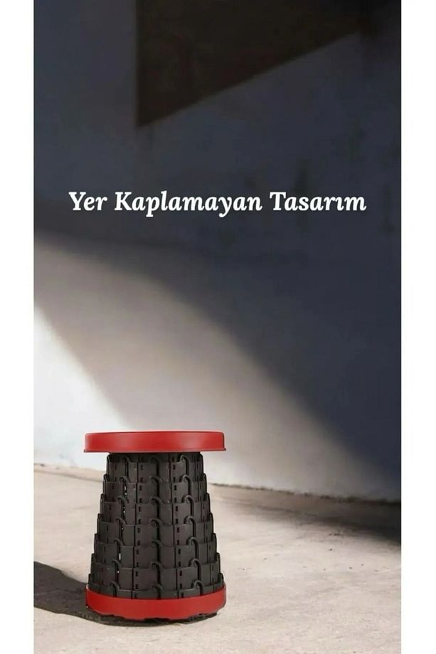 4 Adet Katlanabilir Taşınabilir Akordiyon Tabure Piknik Banyo Kamp Taburesi Teleskopik 110 Kg Taşır - 4