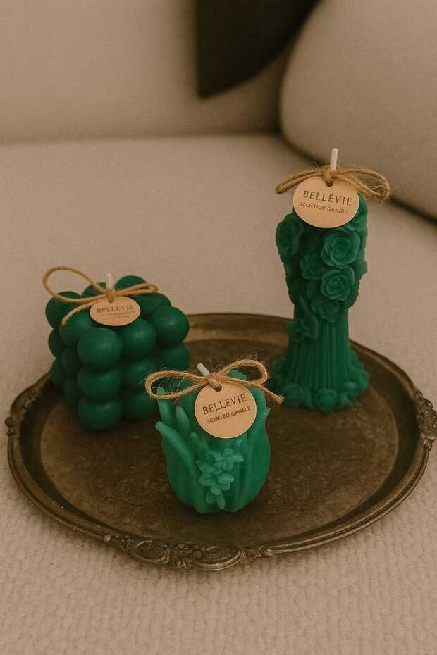 Dekoratif mum seti - 1