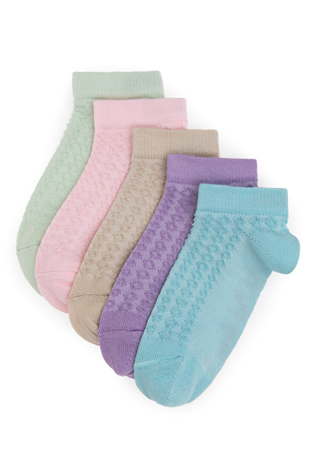 Girl's 5-Piece Booties Socks 50304453-Vr007