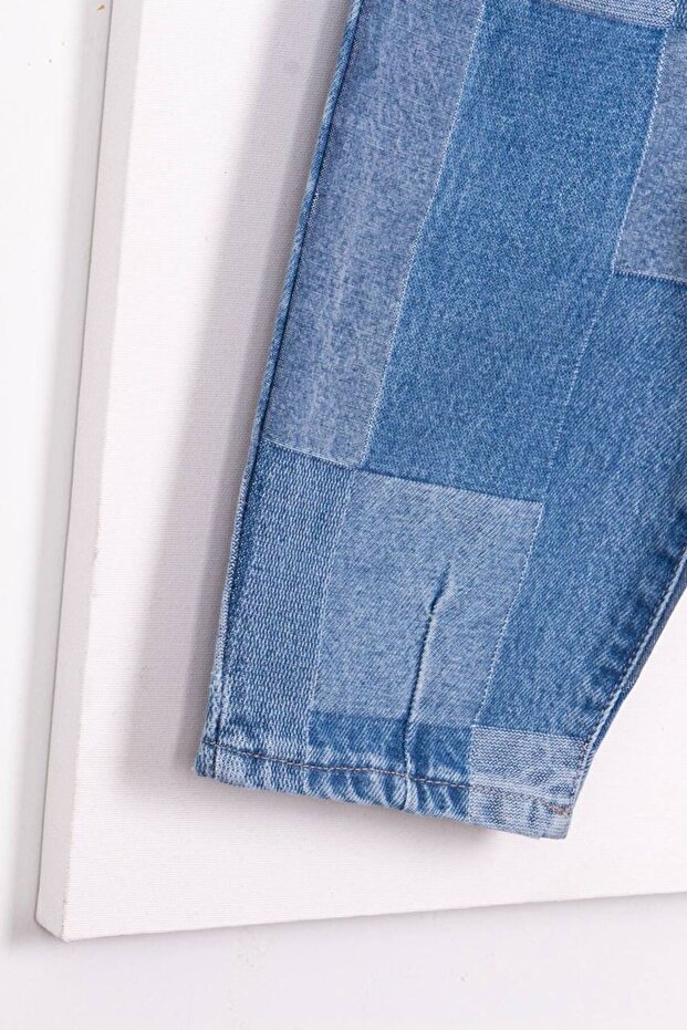 Parçalı Baloon Jeans - 2