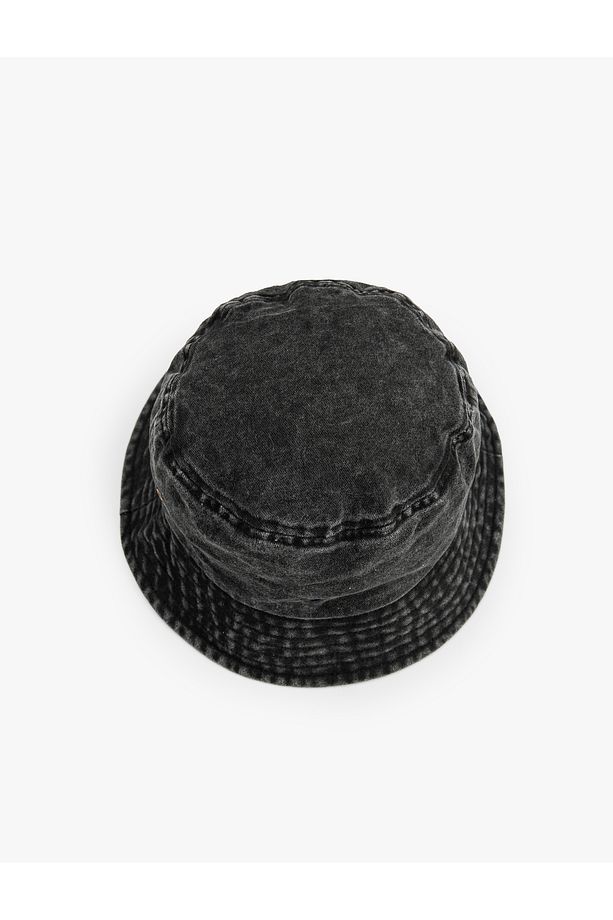 Yıkamalı Pamuklu Bucket Şapka - 2