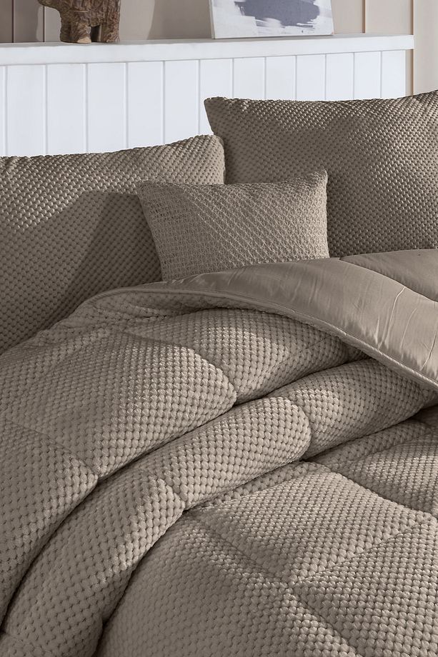 Luis Comfort Set Tek Kişilik (155x215 cm) Vizon - 4