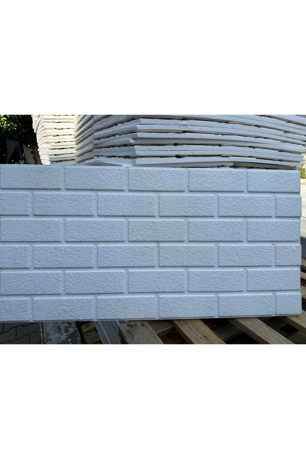 Duvar panel beyaz düz tuğla