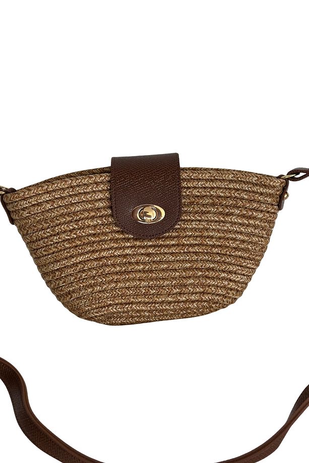 Solana Hasır Clutch Çanta - 3