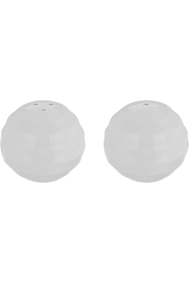 Saif Gallery Porcelain Salt and Pepper Set, 2 Pieces - White