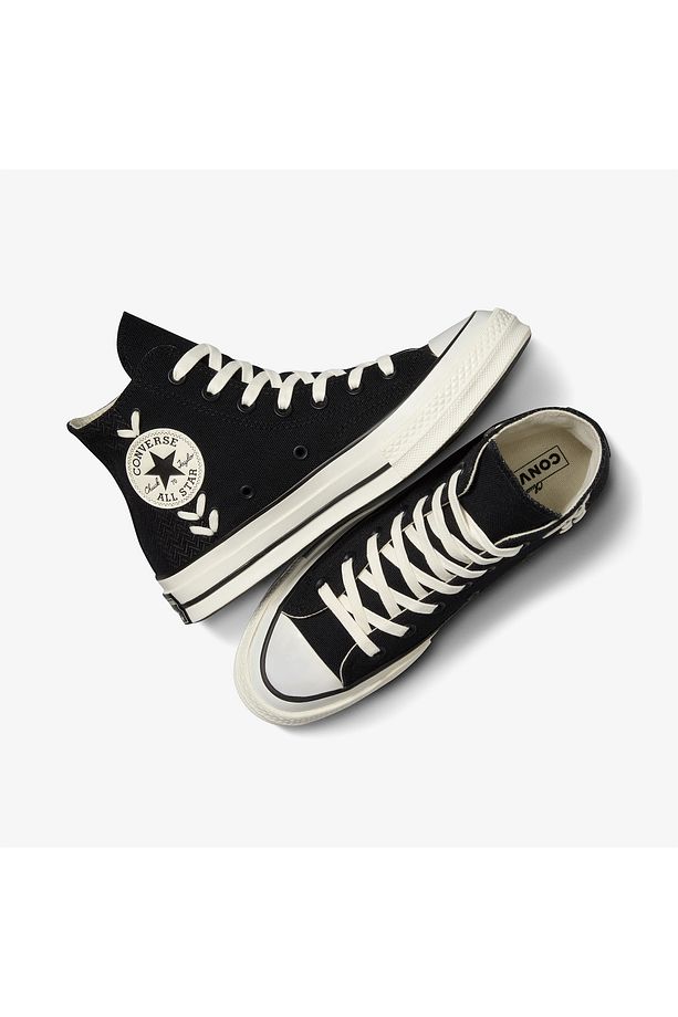 Chuck 70 Crafted Laces Unisex Siyah Sneaker - 5