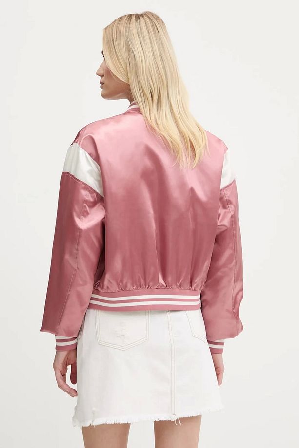 TJW SCRIPT VARSITY JACKET Kadın Pembe Ceket DW0DW20960TI0 - 3