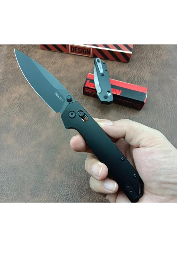 Kershaw Çakı Iridium - Black D2 Çelik - 2