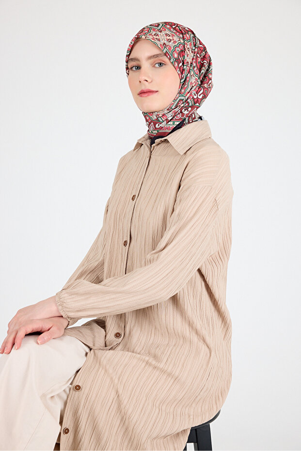 Tile Ethnic Patterned Scarf 3013 - 4