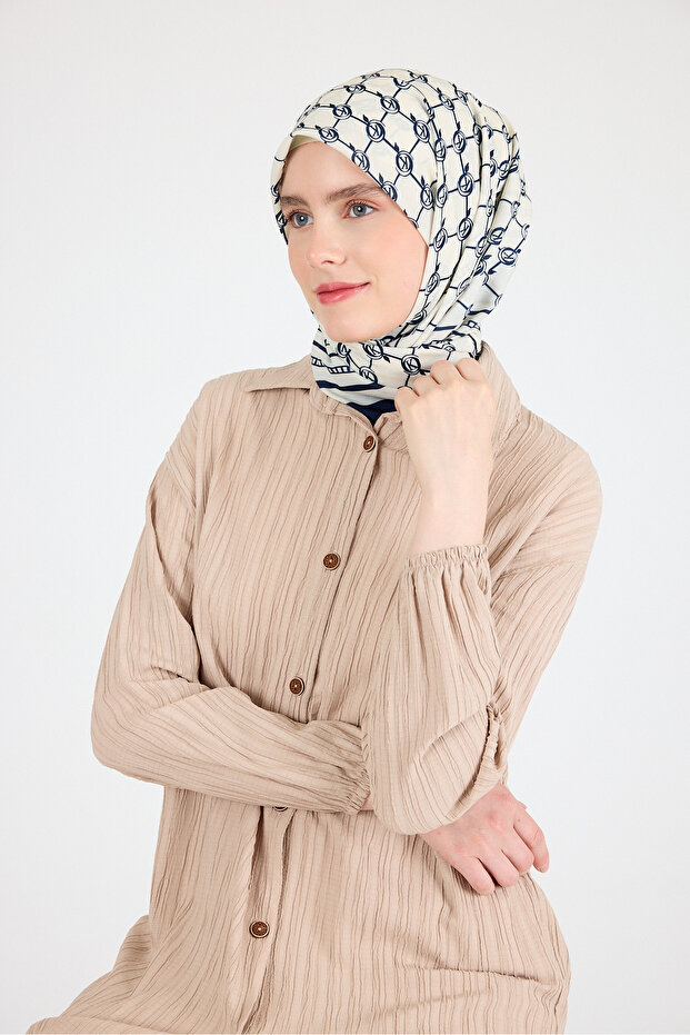 Laci Monogram Patterned Scarf 3015 - 5