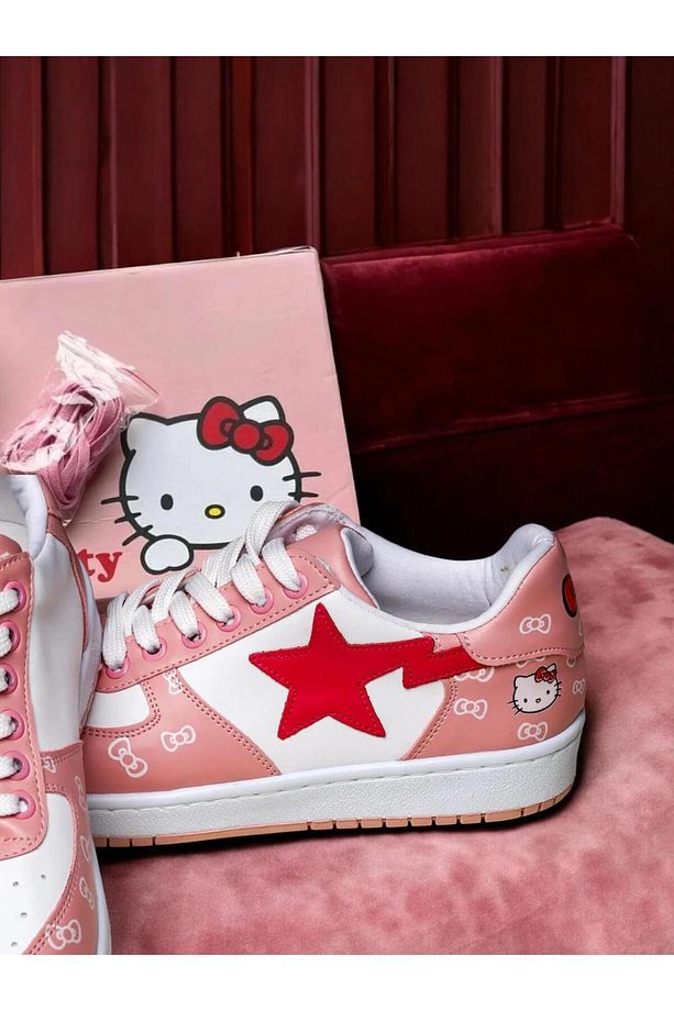 Kitty Pembe Spor Ayakkabı - 4