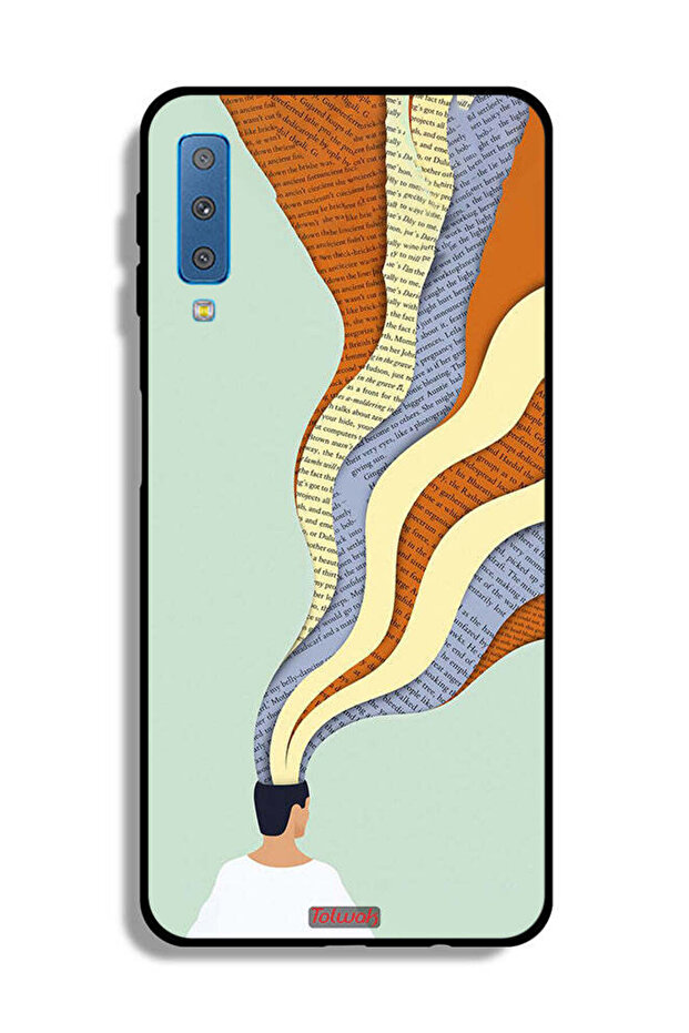 غطاء حماية لهاتف Samsung Galaxy A7 (2018) بتصميم Data In Mind Art
