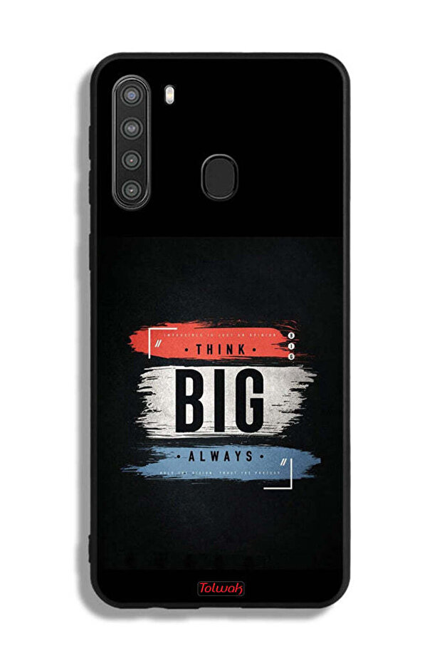 غطاء حماية لهاتف Samsung Galaxy A21 - فكر دائمًا بشكل كبير