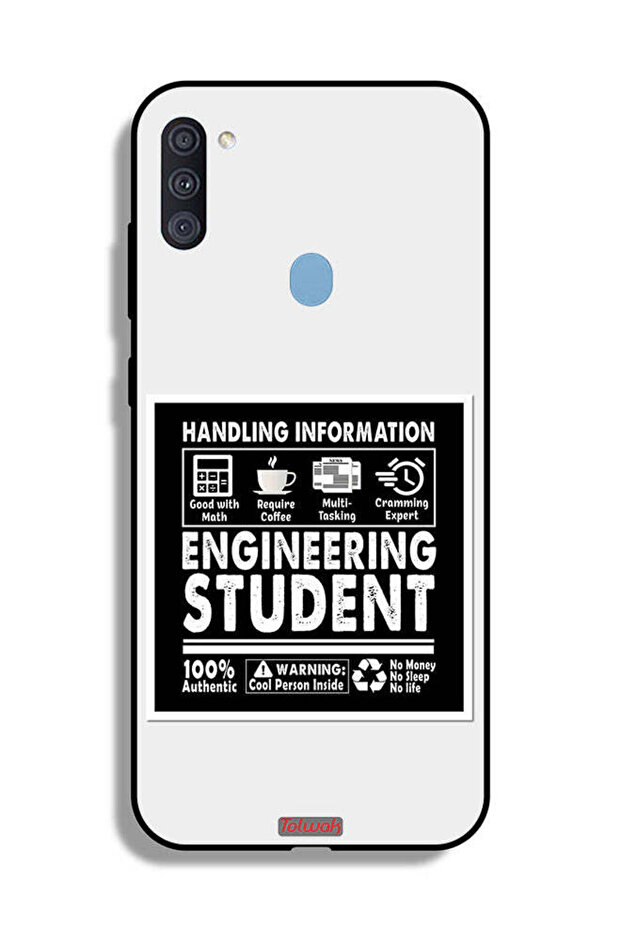 غطاء حماية لهاتف Samsung Galaxy A11 - ملصق طالب هندسة