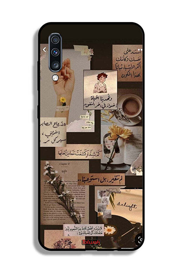 غطاء حماية لهاتف سامسونج جالكسي A70 بنقشة اقتباسات عربية عتيقة