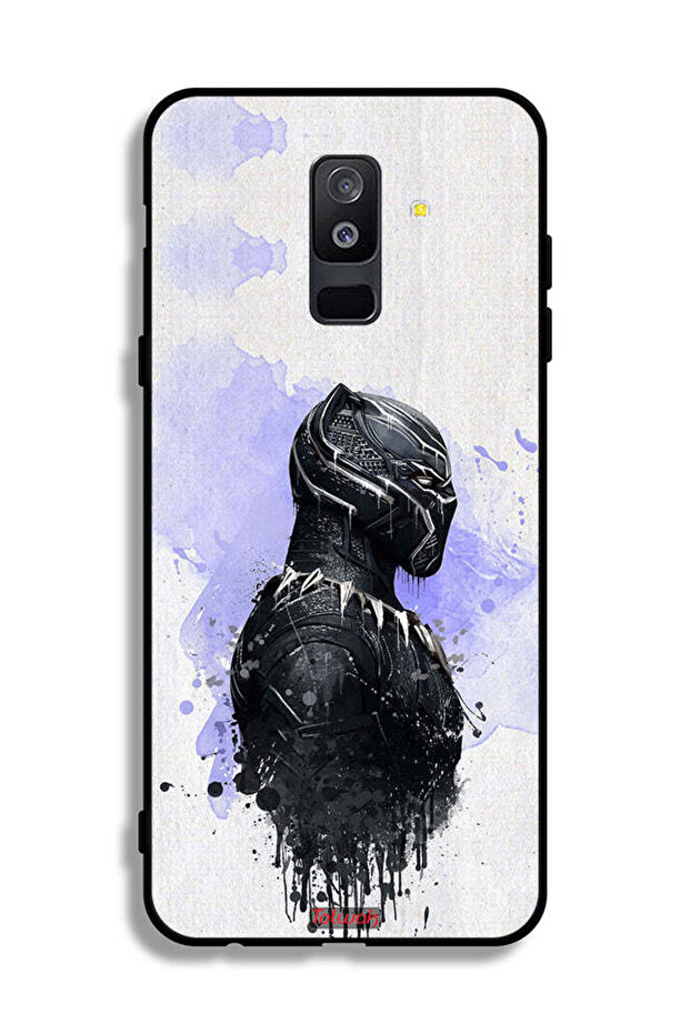 غطاء حماية لهاتف Samsung Galaxy A6 Plus (2018) بتصميم النمر الأسود