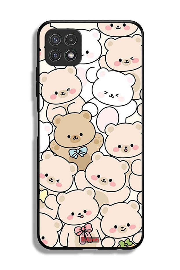 Samsung Galaxy A22 5G Protective Case Cover Bears Pattern