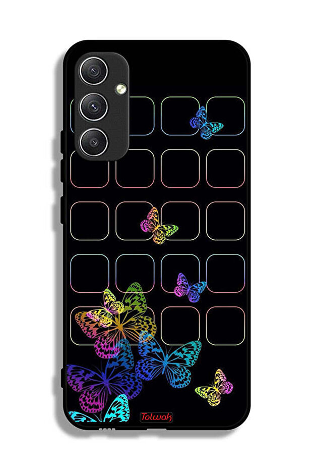 Samsung Galaxy A34 5G Protective Case Cover Colorful Butterflies