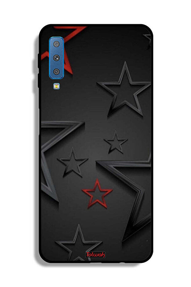غطاء حماية لهاتف Samsung Galaxy A7 (2018) بنقشة نجوم