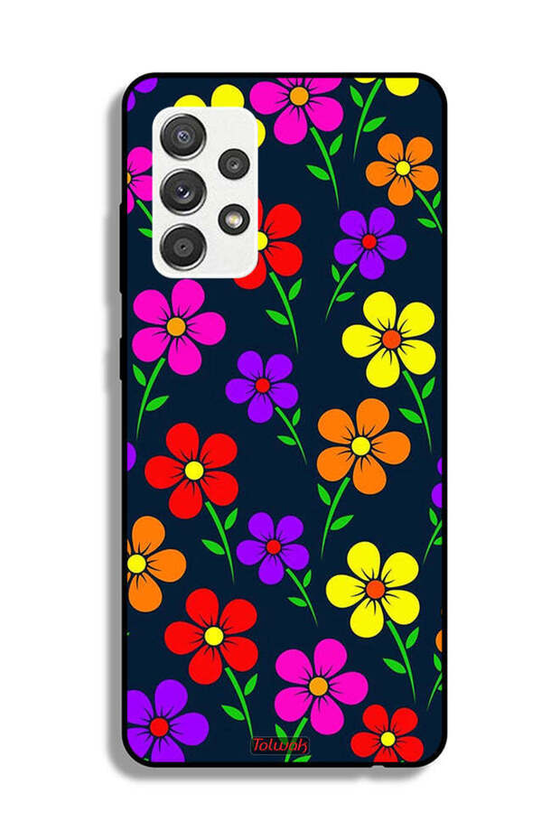 Samsung Galaxy M32 5G Protective Case Cover Colorful Flowers