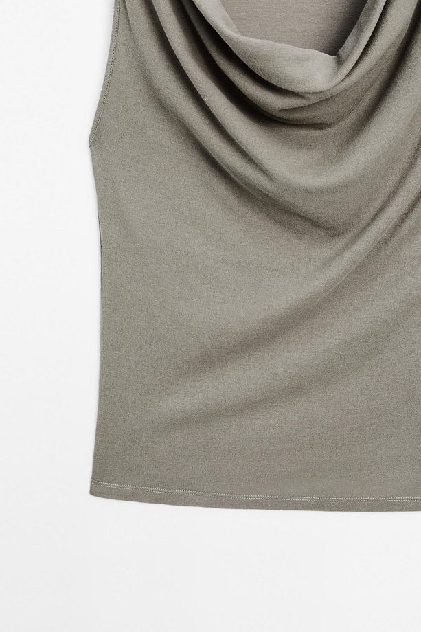 Drape yaka %100 pamuklu top - 6