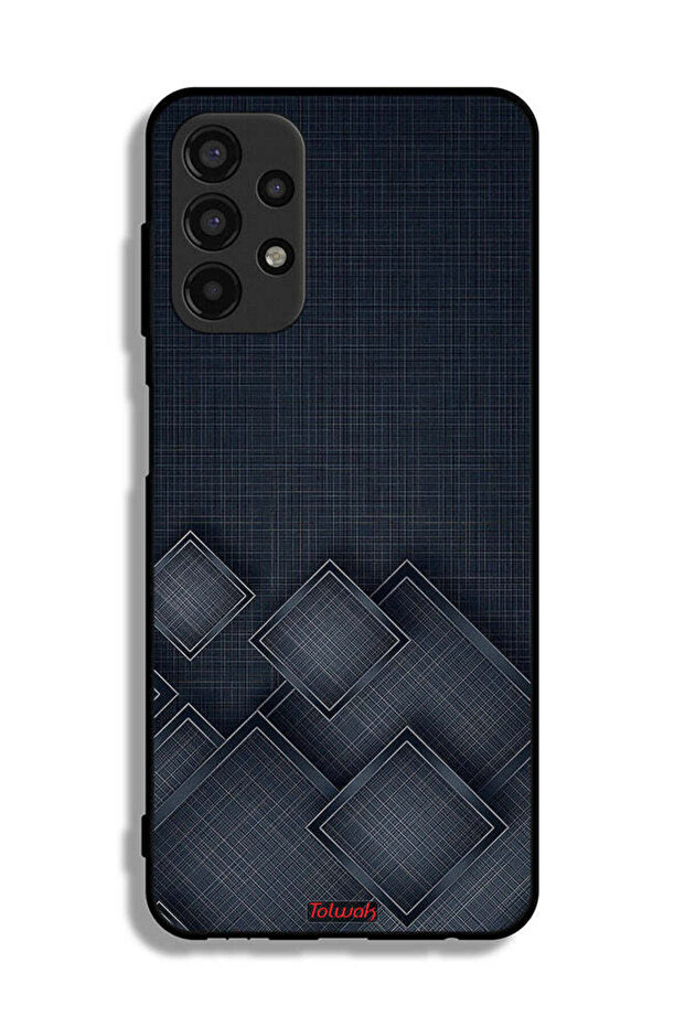 Samsung Galaxy A13 4G Protective Case Cover Squares Pattern On Cloth