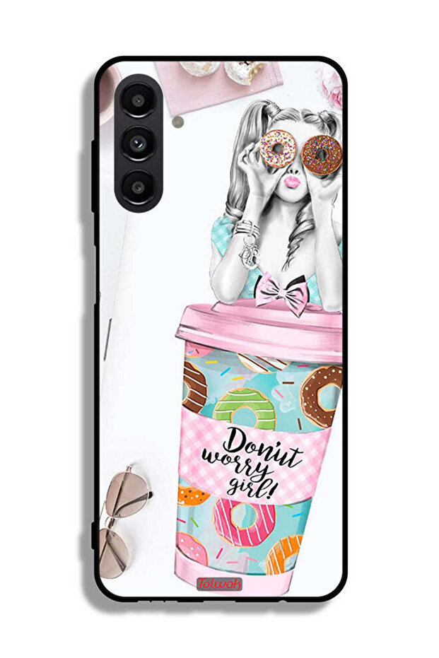 Samsung Galaxy A13 5G Protective Case Cover Donut Worry Girl