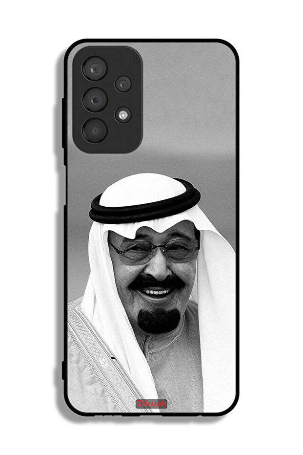 غطاء حماية لهاتف سامسونج جالكسي A23 صورة الملك عبد الله مبتسمًا