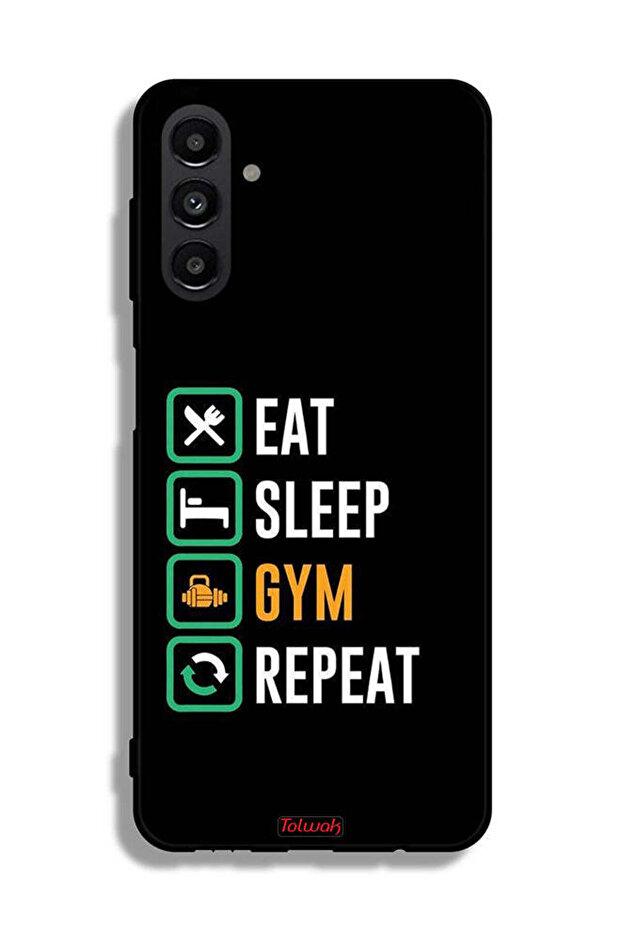 Samsung Galaxy A13 5G Protective Case Cover Eat Sleep Gym Repeat