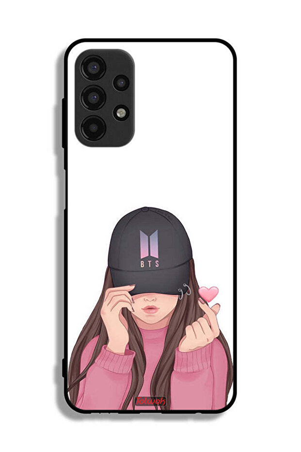 Samsung Galaxy A13 4G Protective Case Cover Girl Making Snap