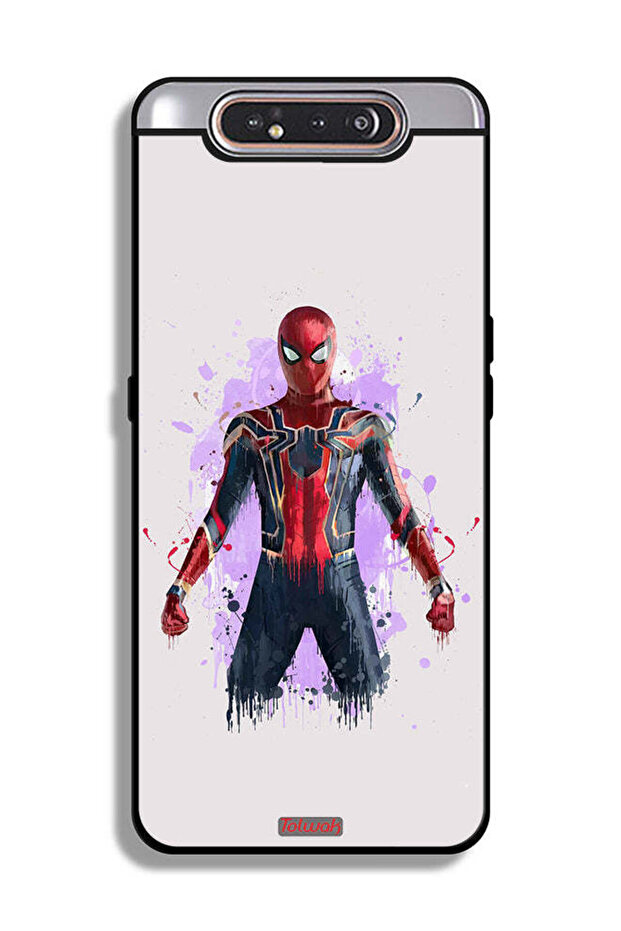 غطاء حماية لهاتف Samsung Galaxy A80 بتصميم العنكبوت الحديدي