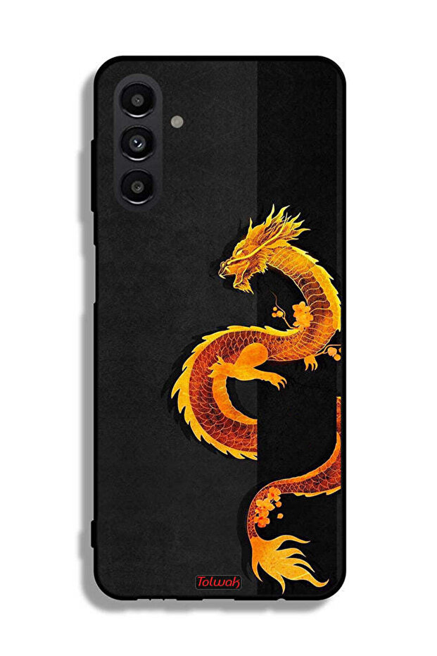 غطاء حماية لهاتف Samsung Galaxy A04s بتصميم فن التنين