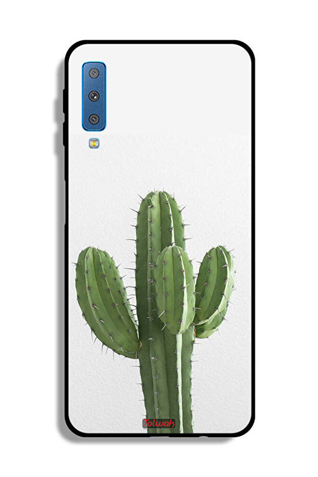 غطاء حماية لهاتف Samsung Galaxy A7 (2018) بنقشة نبات الصبار