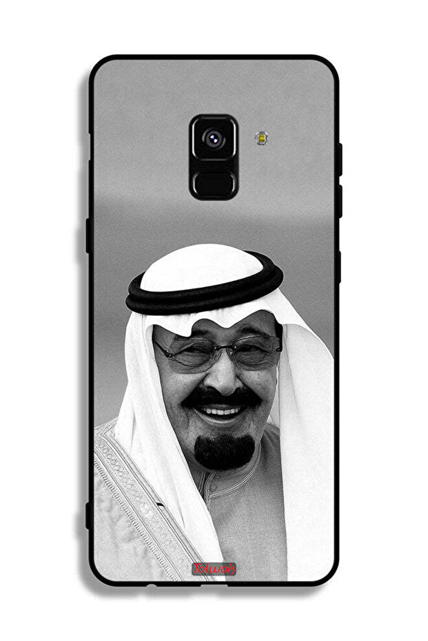 غطاء حماية لهاتف سامسونج جالكسي A8 بلس (2018) صورة الملك عبدالله مبتسماً