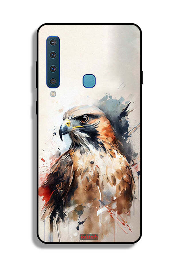 غطاء حماية لهاتف Samsung Galaxy A9 (2018) بتصميم فن النسر التجريدي