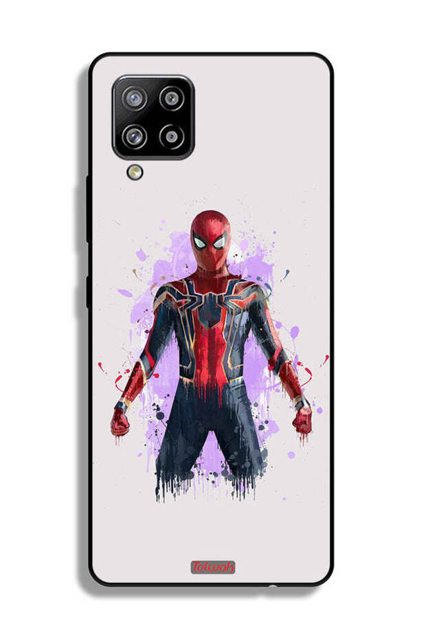 غطاء حماية لهاتف Samsung Galaxy A42 5G بتصميم العنكبوت الحديدي