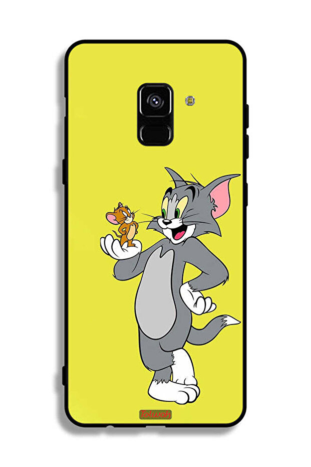 غطاء حماية لهاتف Samsung Galaxy A8 Plus (2018) بتصميم توم وجيري