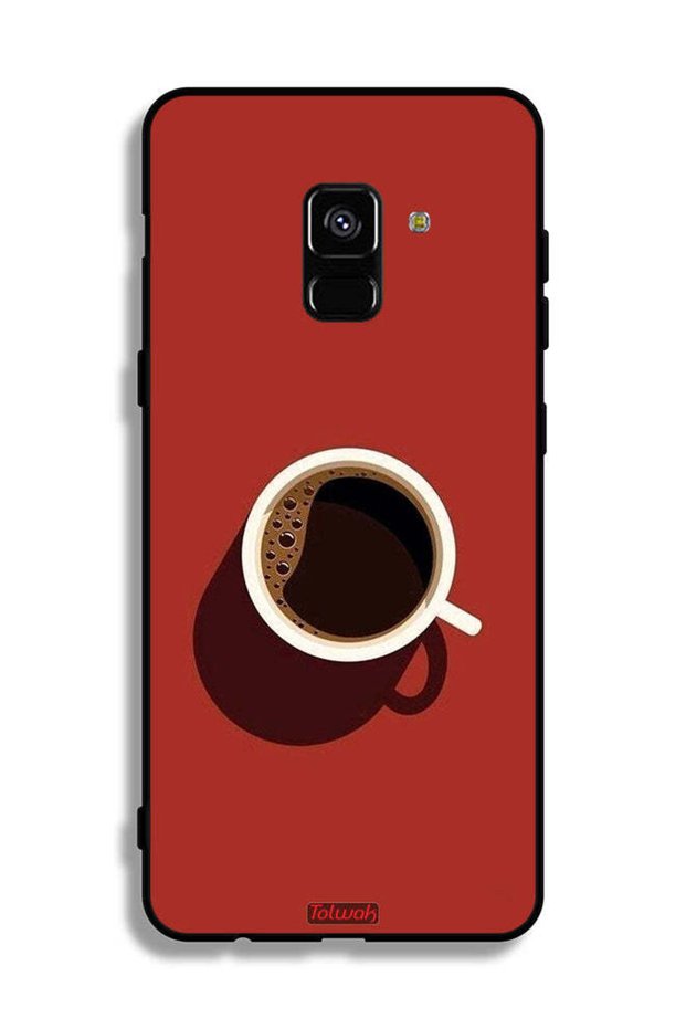 غطاء حماية لهاتف Samsung Galaxy A8 Plus (2018) بتصميم فنجان قهوة