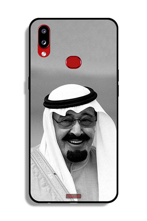 غطاء حماية لهاتف سامسونج جالكسي A10s صورة الملك عبدالله مبتسماً