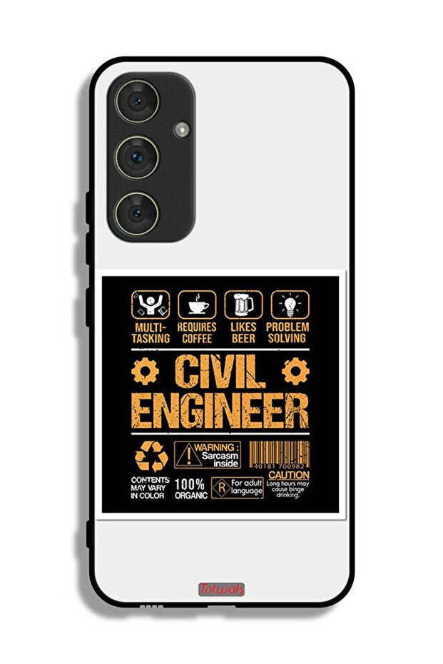 Samsung Galaxy A54 5G Protective Case Cover Civil Engineer Sticker