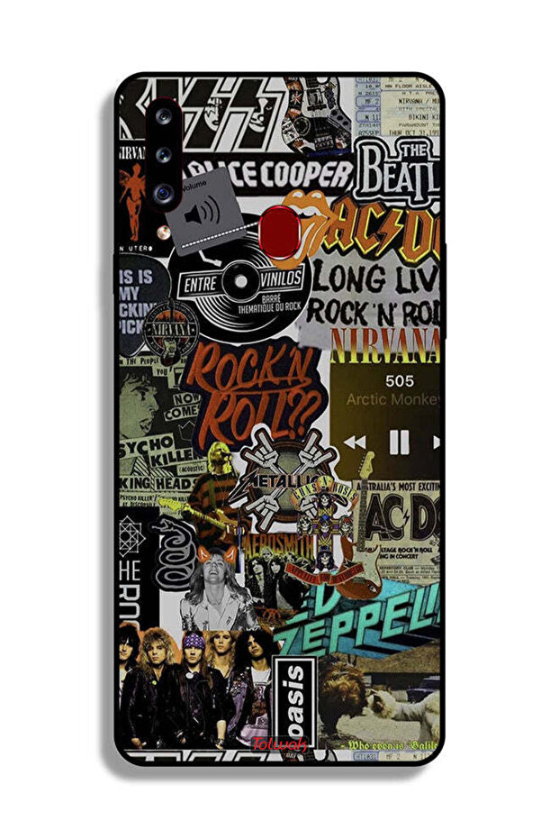 غطاء حماية لهاتف سامسونج جالكسي A20s، تحيا موسيقى الروك أند رول