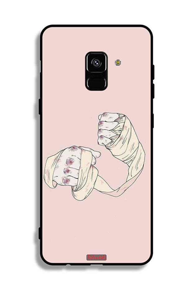 غطاء حماية لهاتف Samsung Galaxy A8 Plus (2018) بتصميم فن المقاتل