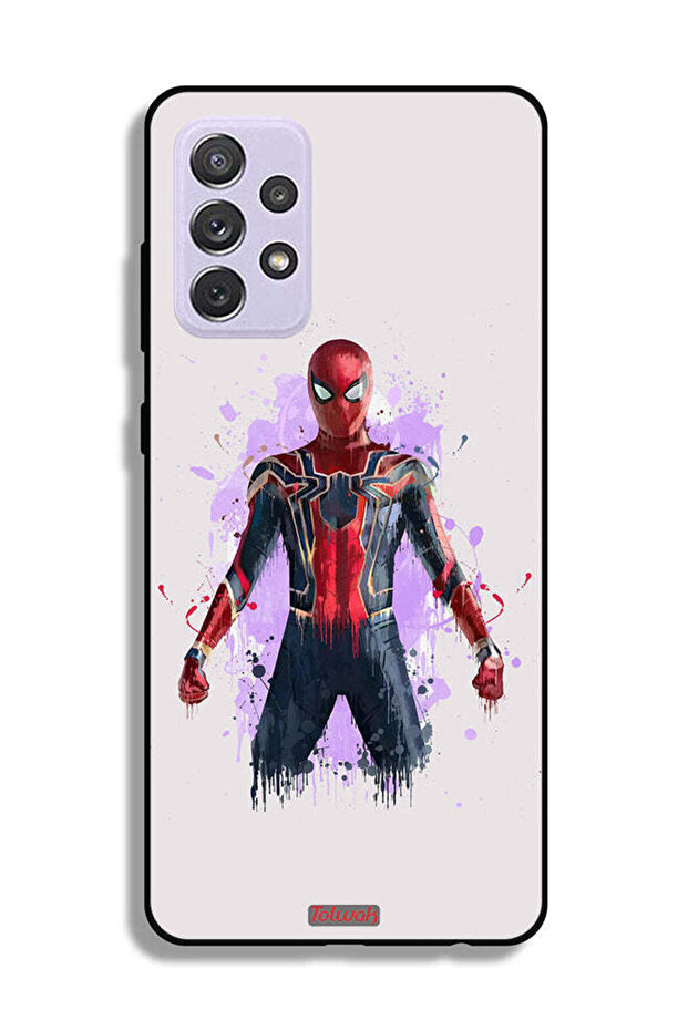 غطاء حماية لهاتف Samsung Galaxy A72 5G بتصميم العنكبوت الحديدي