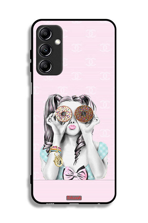 Samsung Galaxy A24 4G Protective Case Cover Holding Two Donuts