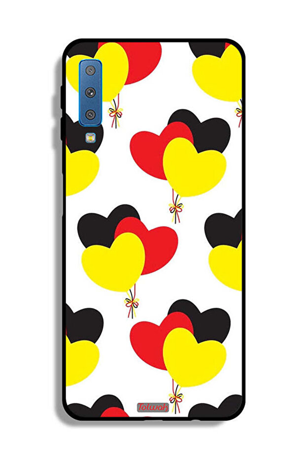 غطاء حماية لهاتف Samsung Galaxy A7 (2018) بتصميم Three Hearts Bunch