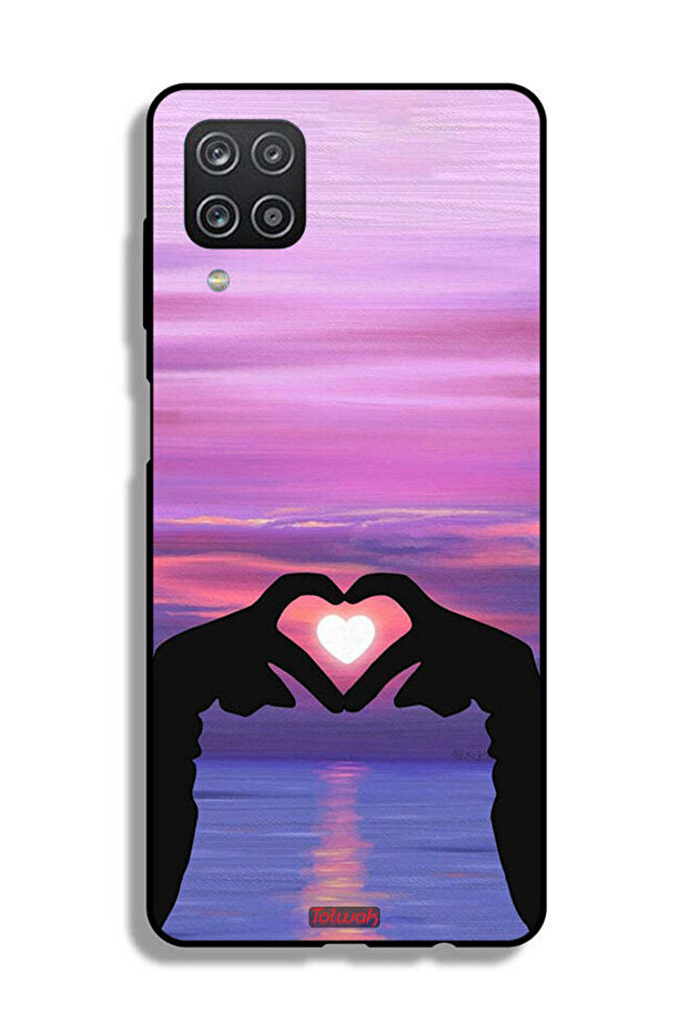 Samsung Galaxy M12 Protective Case Cover Heart Moon