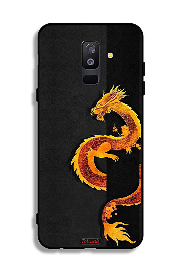غطاء حماية لهاتف Samsung Galaxy A6 Plus (2018) بتصميم فن التنين